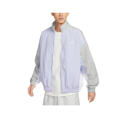 Nike Club Призрачный/Светлый Дымчатый Серый/Белый Мужские Куртки