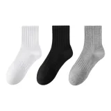 3 шт [Белые ботинки до середины икры + Черные ботинки до середины икры + Серые ботинки до середины икры]