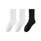 3 шт (Белый длинный голень + Черный длинный голень + Белый длинный голень)