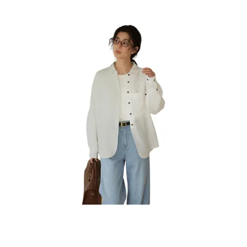 SOLIGHTER Белые Женские Рубашки