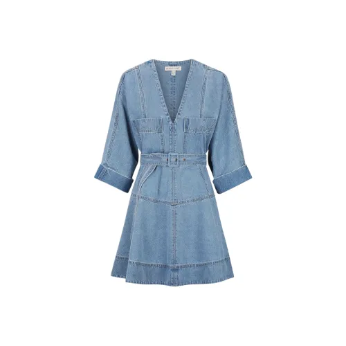 Shona Joy Stella Patch Pocket Длинный рукав Платье Женское