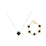 Романтическая коллекция "Четырехлистный клевер" (черный)