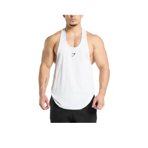 GYMSHARK Белый Мужские Майки