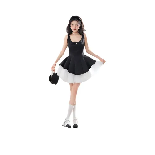 HTHK Черные Женские Слиплатья