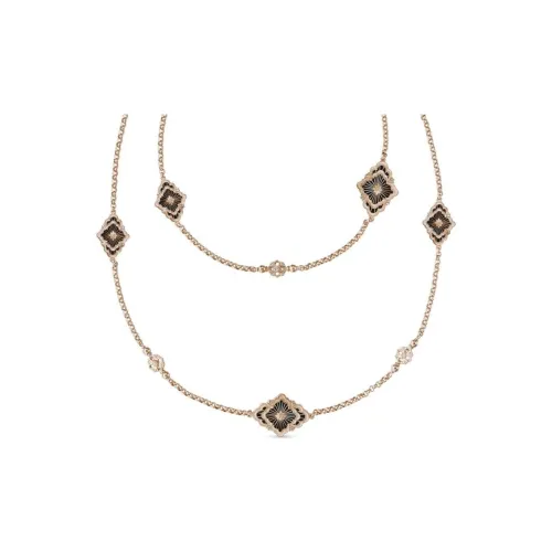 BUCCELLATI Onyx Ожерелья Женские Розовое золото