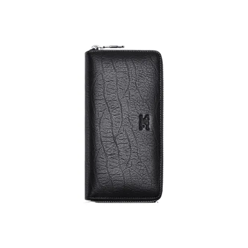 SEPTWOLVES Клатч из коровьей кожи мужской черный