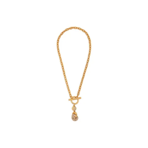 Oscar De La Renta Олово Латунь Кристалл Золото Ожерелья Женские Золото