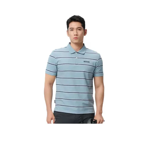 OUTDOOR PRODUCTS Поло Мужское Синий Серый Белый Темно-синий Синий Многоцветные Полосы