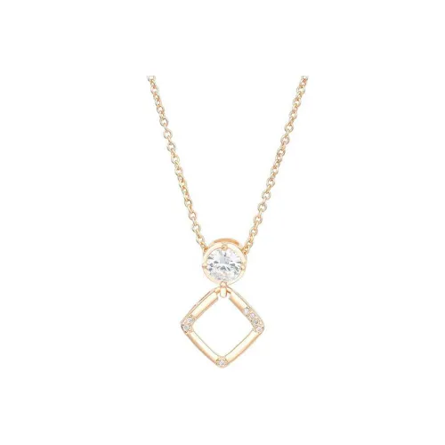 LAA 925 стерлинговое серебро с цирконием ожерелья женские