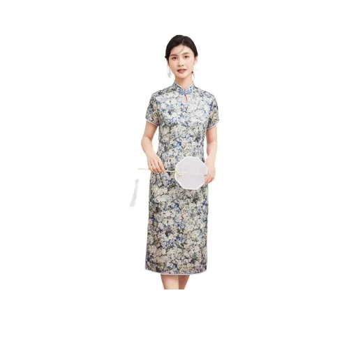 JINJU Короткий рукав Платье Женское