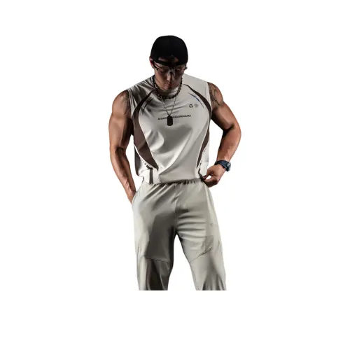 Monster Guardians Топ без рукавов Мужской Бежевый