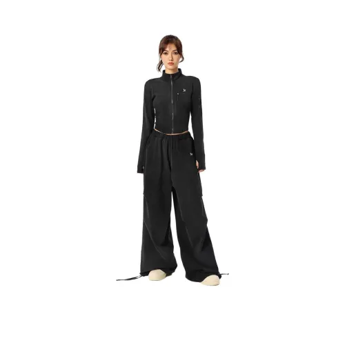 DRAGON FACE Повседневный костюм женский вымытый серый черный