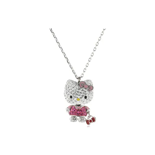 Swarovski Хелло Китти Кристальные Ожерелья Женские