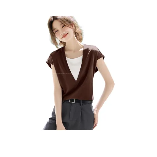 Mo Han Yi Mei Kelor Кофе Женские Футболки