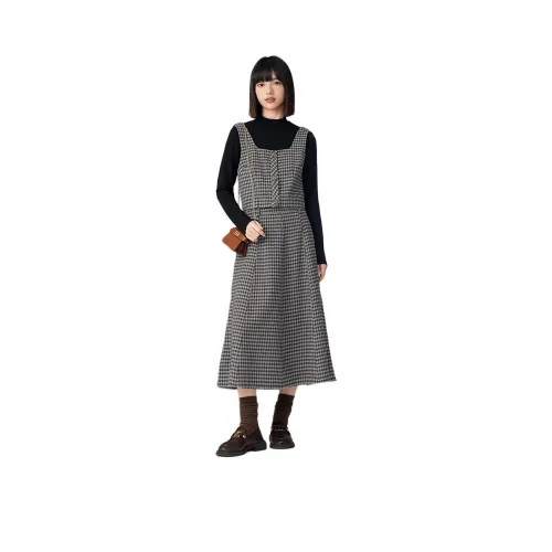 EICHITOO Комплект с юбкой Женские Темно-коричневый Комбинированный