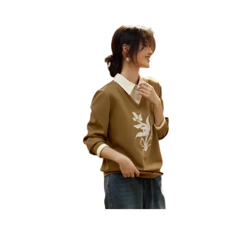 XWI Свитшот Женский Хаки Зеленый