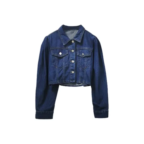 QIAOMONVHAI Denim Jacket Women's
