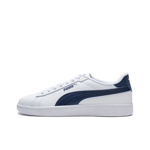 PUMA Smash 3,0 Устойчивые к истиранию низкие кроссовки для скейтбординга унисекс белые и синие