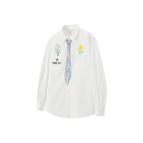 TSMLXLT Белая унисекс рубашка