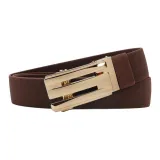 Золотистая пряжка - Темно-кофейный