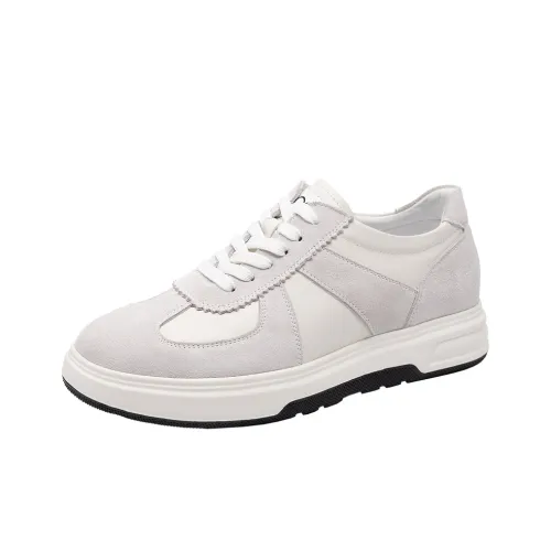 GOG Легкий Низкий Топ Немецкая Армия Кроссовки Мужские Белые