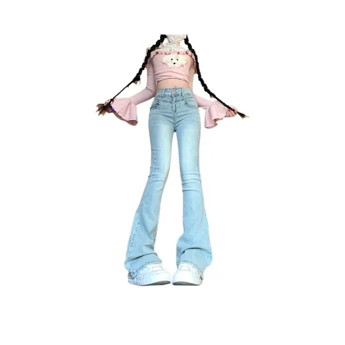 FOREST LIBRARY Синие Унисекс Джинсы