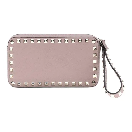 Valentino Garavani Телячья кожа Клатч Женский Темно-розовый