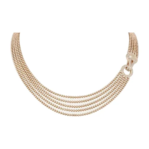 Cartier Колье Agrafe Розовое Золото, Бриллианты