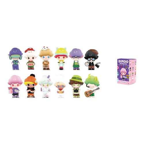 POP MART Dimoo Социальные науки Университетская коллекция Слепые коробки Один Mystery коробка 2 сюрприз-коробки Целая коробка OF 12 шт