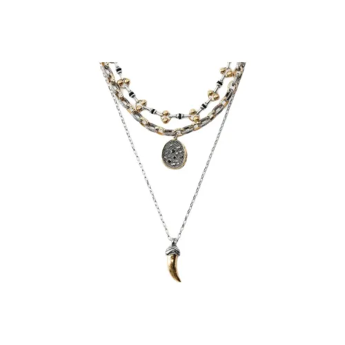 ZARA Металлические ожерелья Женские Золото