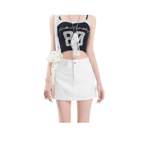 FOREVER 21 Джинсовые короткие юбки Женские