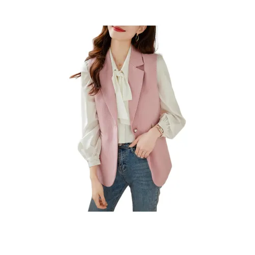 TERRE BLEUE Розовые Женские Жилеты