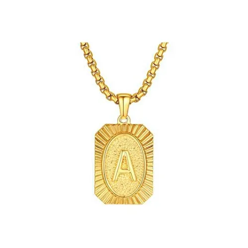 BYG Титановые стальные ожерелья унисекс золото