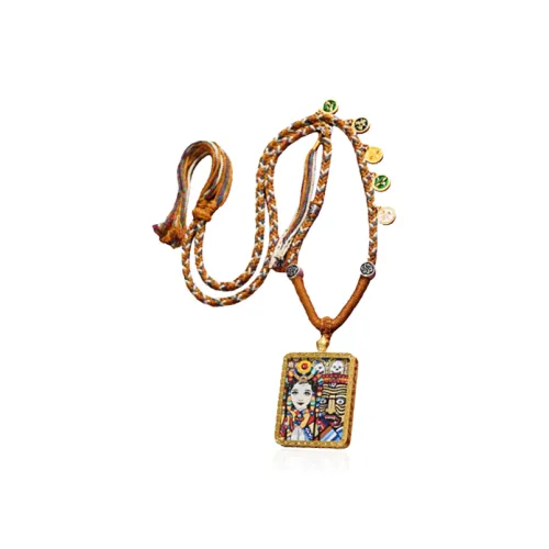 CHONGQINGJINDIAN Цветное стекло Ожерелья Унисекс