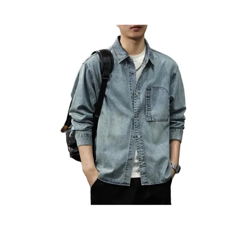 MR.MUDI Синий Унисекс Джинсовые куртки