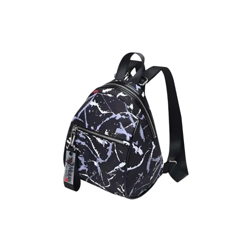 ANTA Mulan Коллаборация Ткань Рюкзак Унисекс Черный
