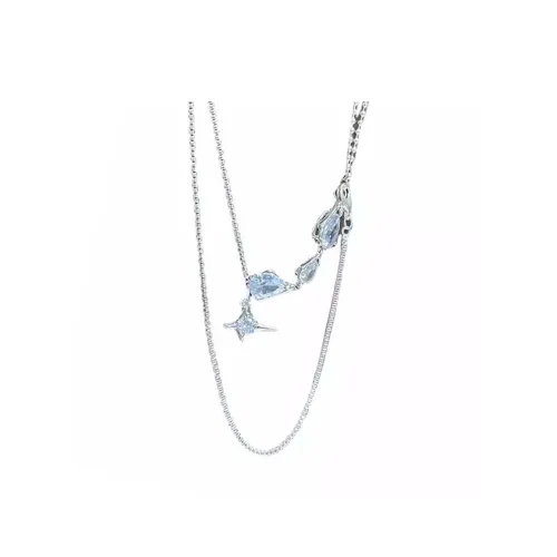 TEEX Ожерелья с синтетическим кубическим цирконием Унисекс