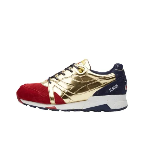 DIADORA N9000 Устойчивый к истиранию Низкий Топ Повседневная обувь Мужская Золотого цвета