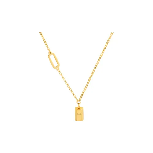 OQD Двойная сторона подвеска ожерелье женское