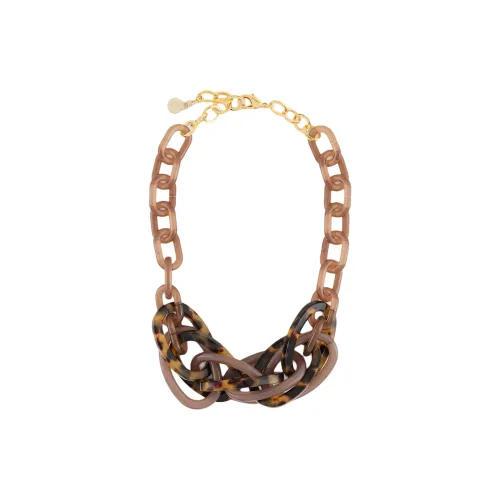 EMPORIO ARMANI Полиметилметакрилат Ацетат Железо Brass Necklaces Женские Умбра