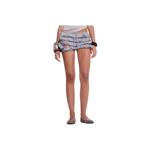 Jaded London Mya Рюш Мини Шорты В СЕРОМ Повседневные Шорты Женские