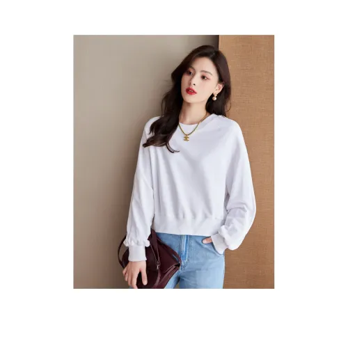 Like The Age Of Water Свитшот Стандартный Женская Белый