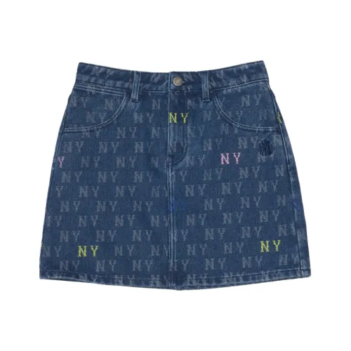 MLB Нью-Йорк Янкис/Индиго Женские джинсовые короткие юбки