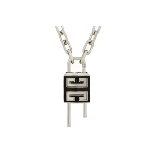 GIVENCHY Ожерелья Серебряный, Черный Мужской