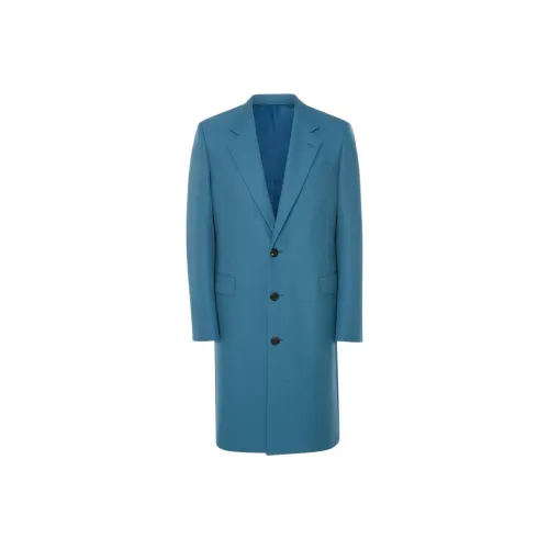 Alexander McQueen Синий Мужской Пальто