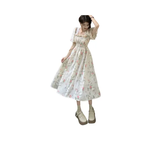 ONNFB Короткий рукав Платье Женское