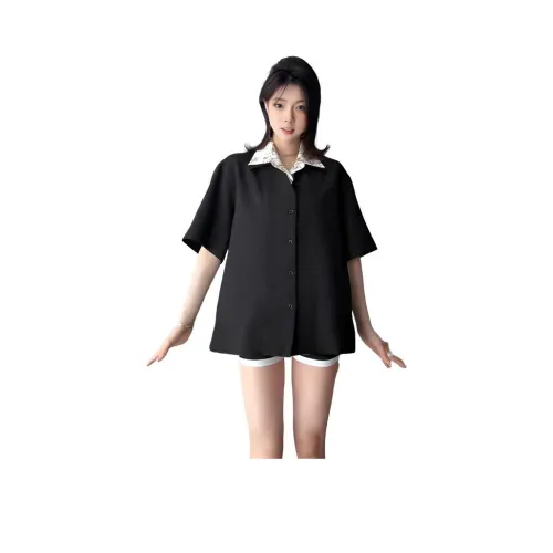 PVPVPV Черная унисекс рубашка