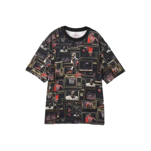 JORDAN BRAND M J BRK TV AOP SS Crew T Рубашка Мужская