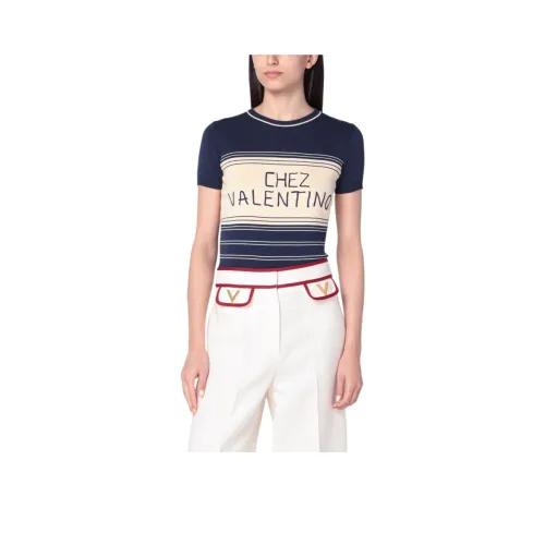 Valentino Стандартная T-рубашка Женская Синяя