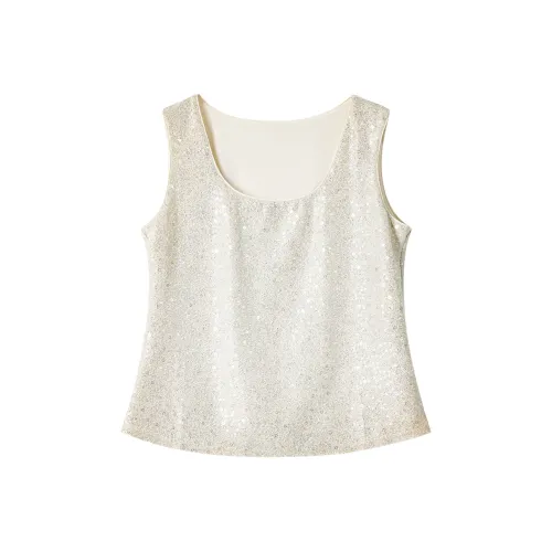 BEIQIANNI Миндально-бежевые Женские Майки